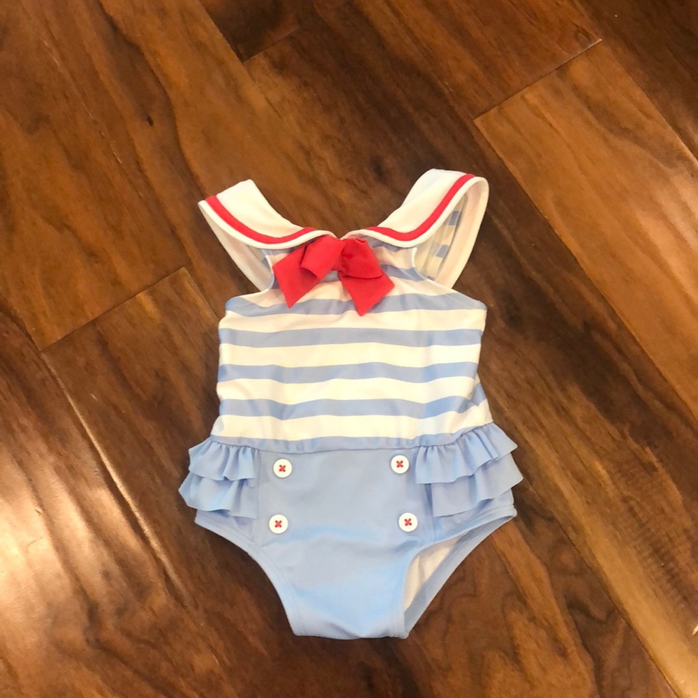 Gymboree nautical sailor one piece swimsuit